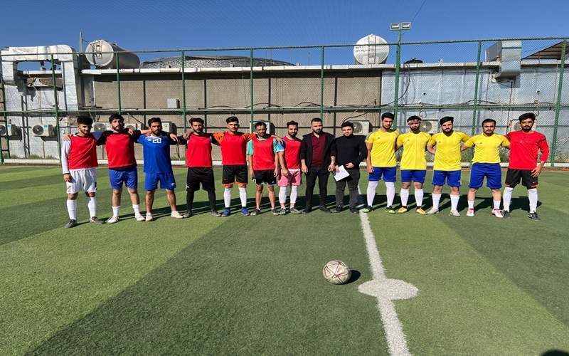 افتتحت كلية التربية الأساسية من خلال شعبة النشاطات الطلابية بطولة كرة القدم